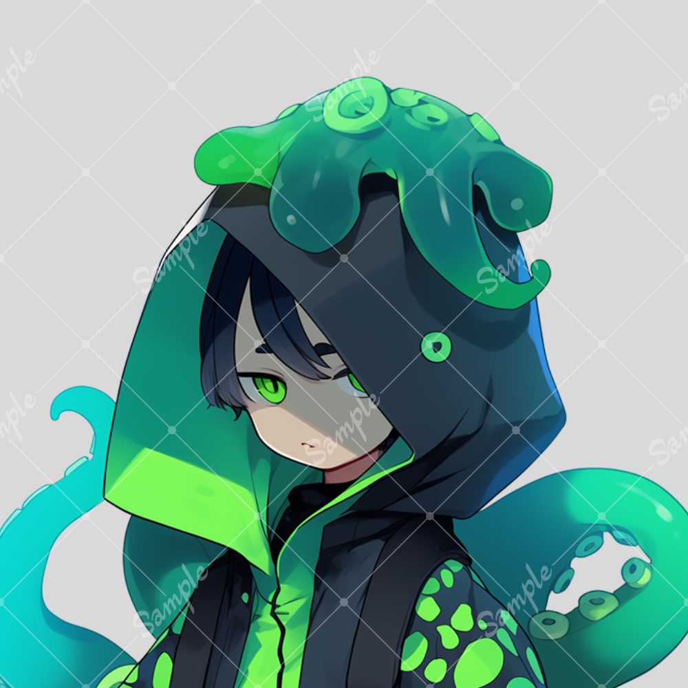 全身立ち絵素材34 クトゥルフな男の子