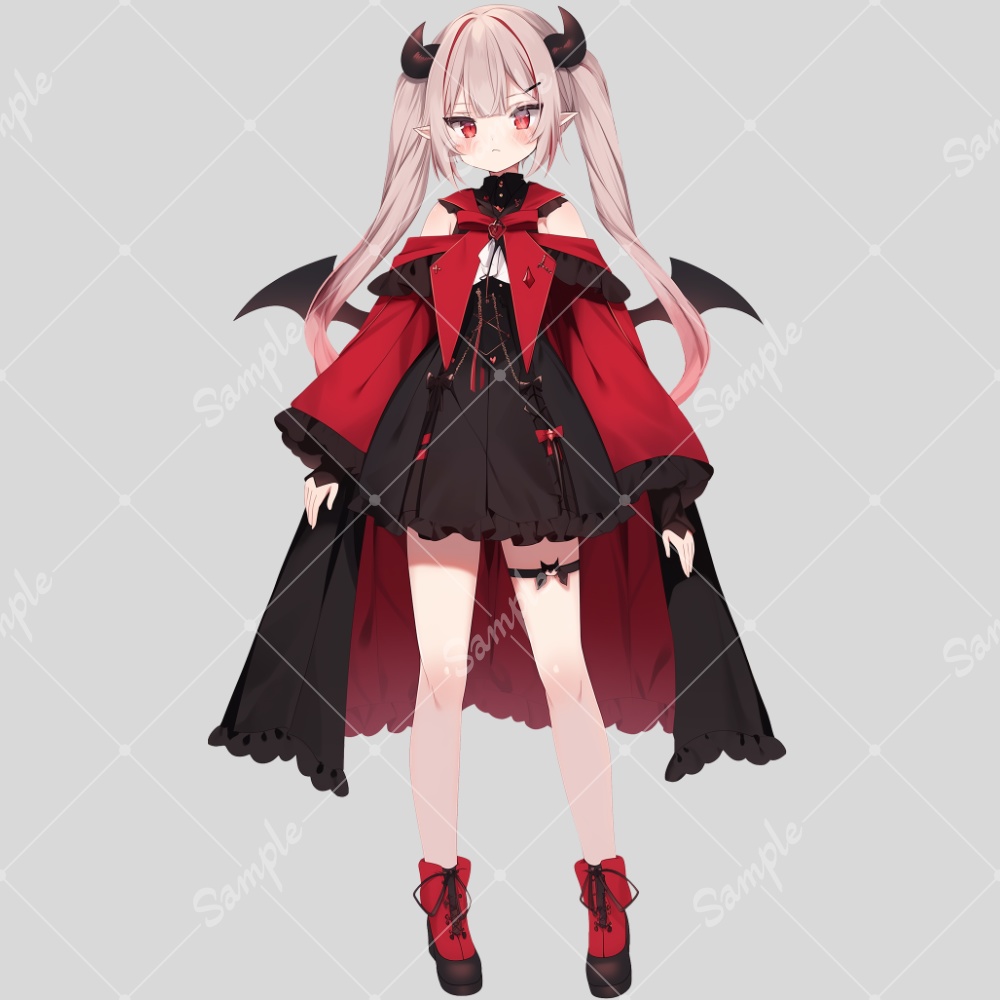 全身立ち絵素材39 ヴァンパイアの女の子
