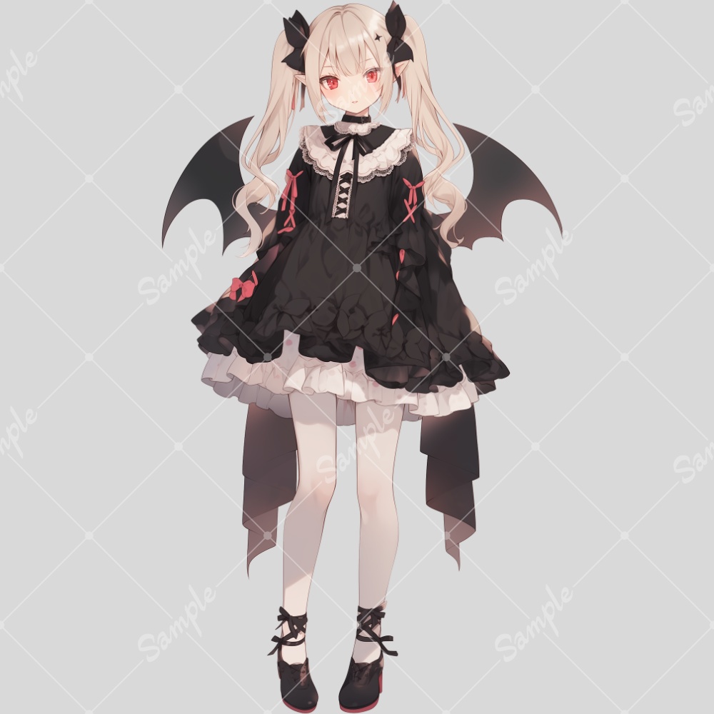全身立ち絵素材41 ヴァンパイアの女の子