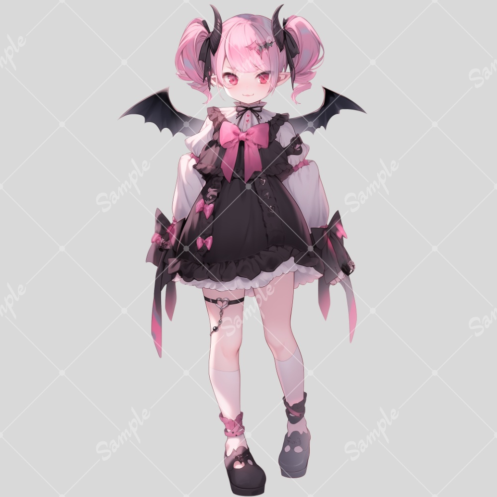 全身立ち絵素材42 ヴァンパイアの女の子