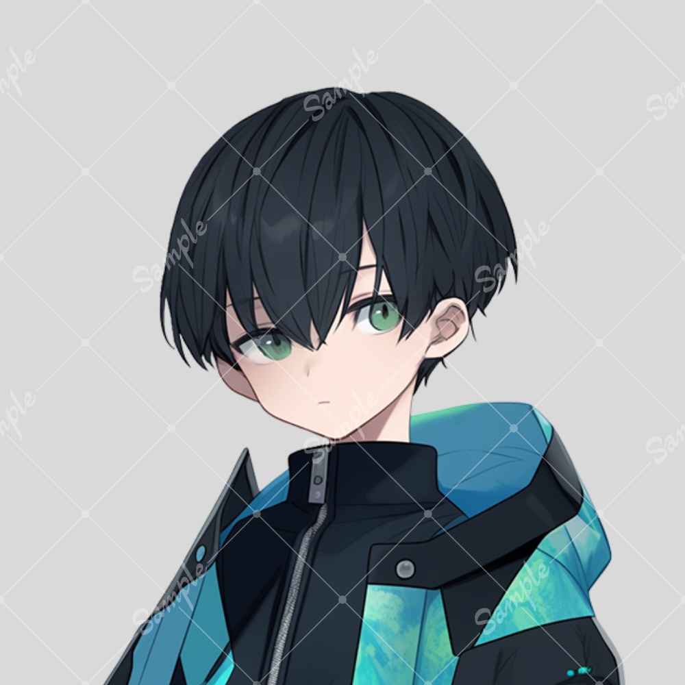 全身立ち絵素材46 未来的な男の子