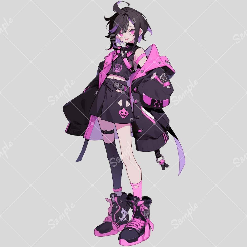 全身立ち絵素材52 未来的な女の子