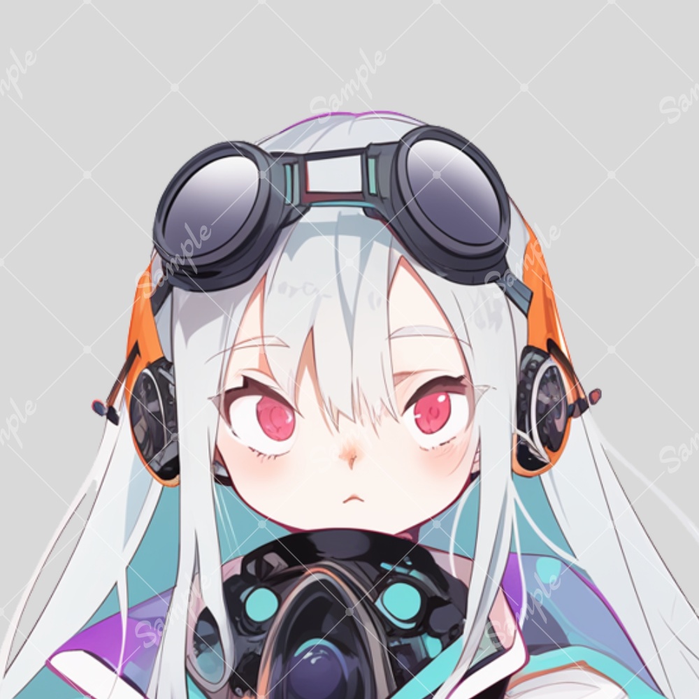 全身立ち絵素材53 未来的な女の子