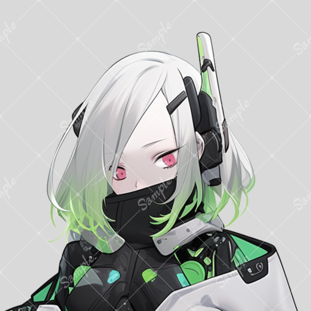 全身立ち絵素材54 未来的な女の子