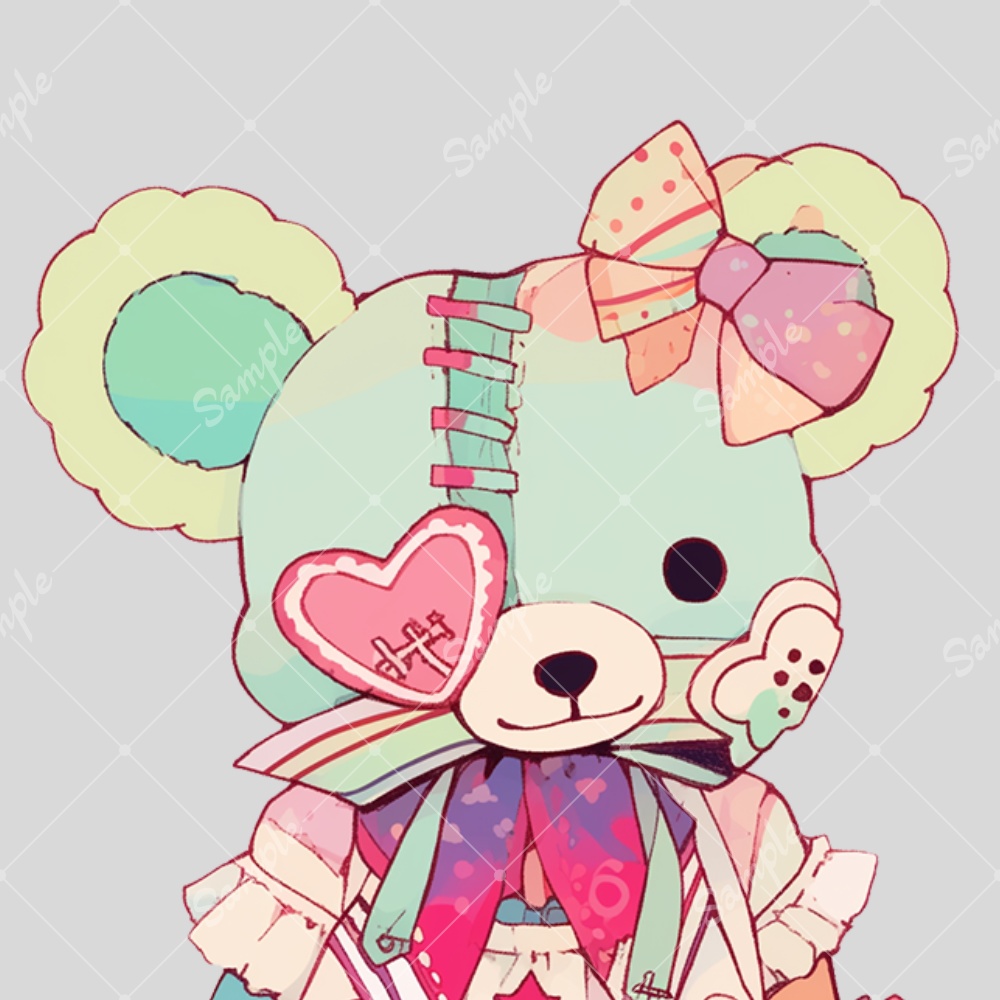 全身立ち絵素材69 パッチワークなクマの女の子 - tachie - BOOTH 全身立ち絵素材69 パッチワークなクマの女の子 - tachie - BOOTH