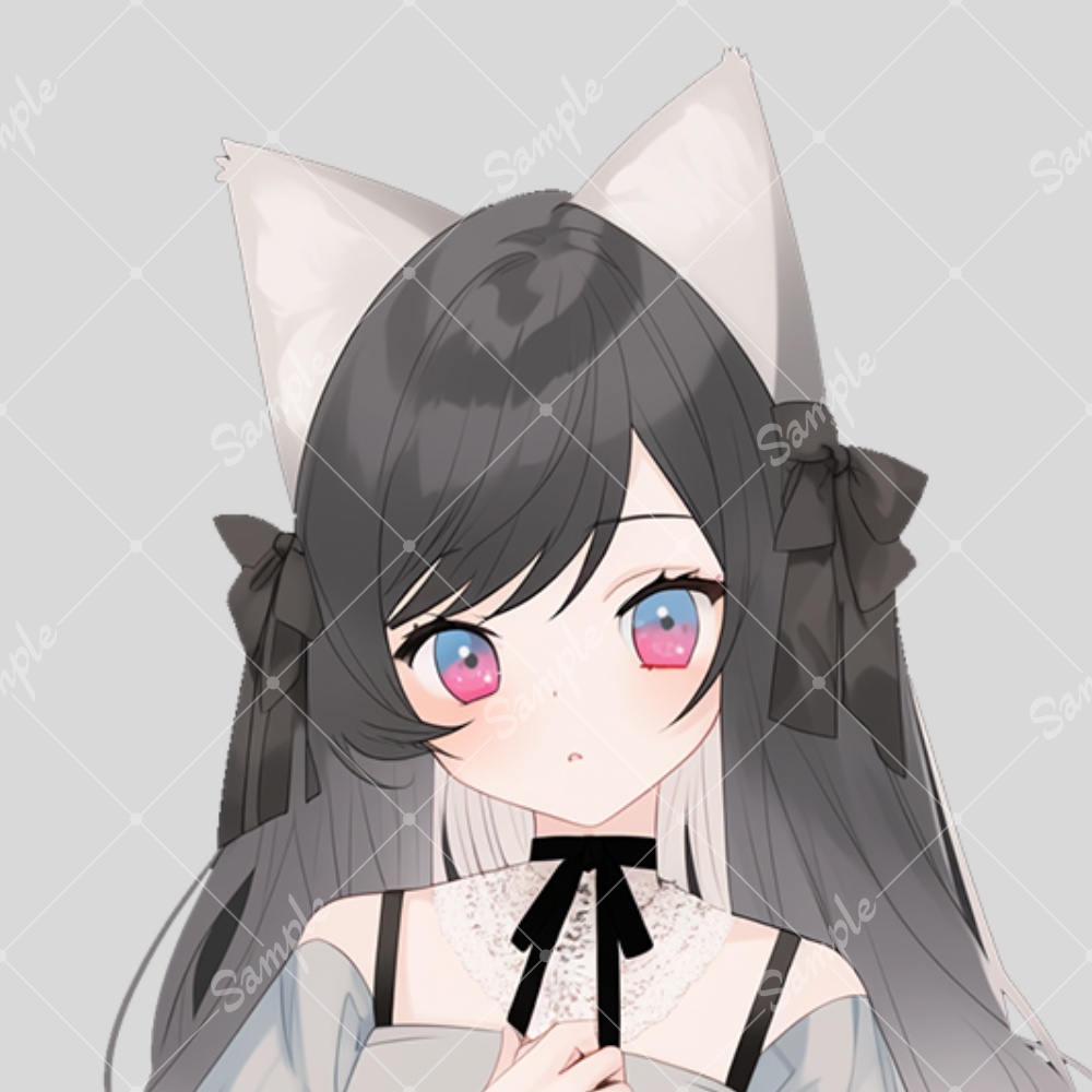 全身立ち絵素材76 猫耳 女の子