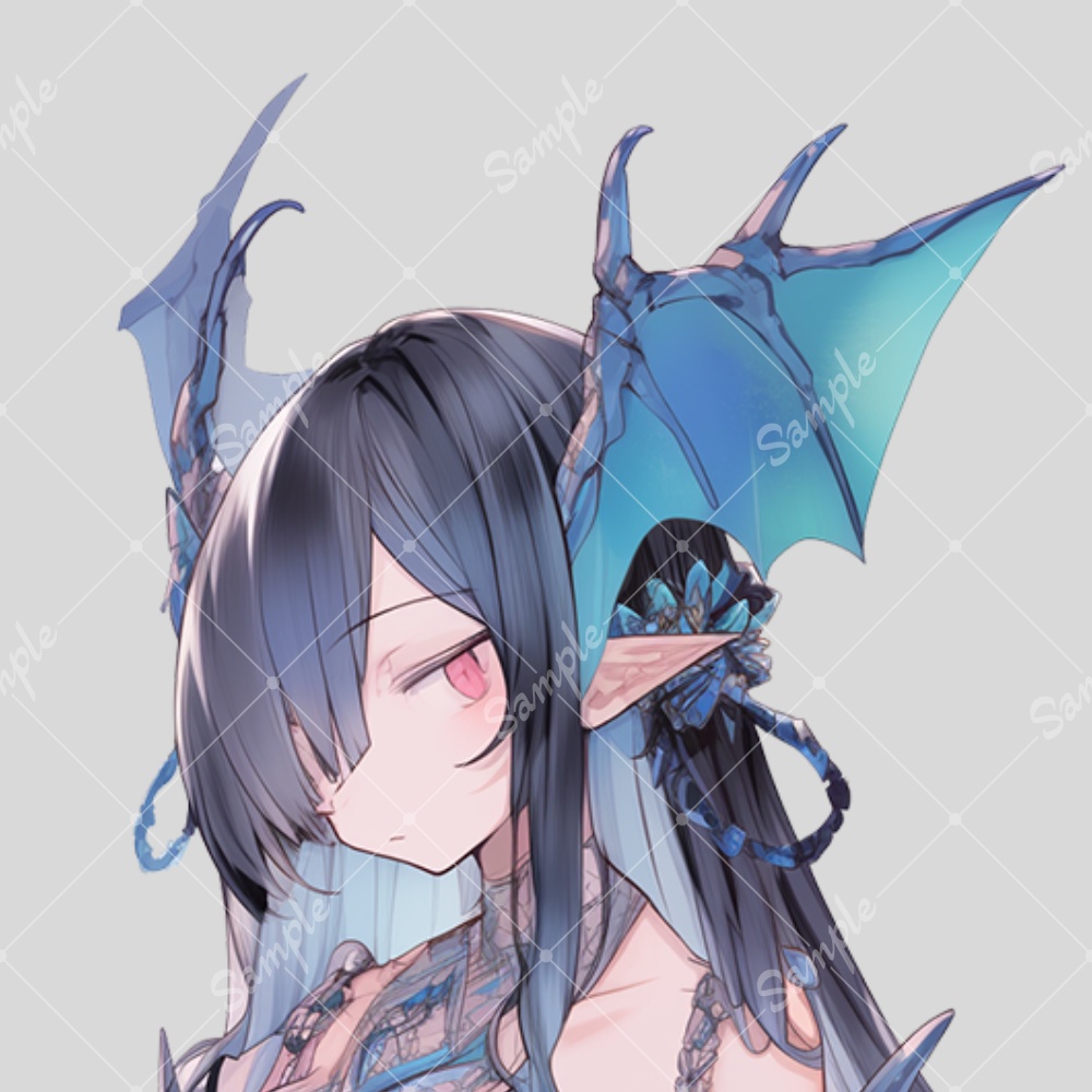 全身立ち絵素材79 ドラゴン 女の子