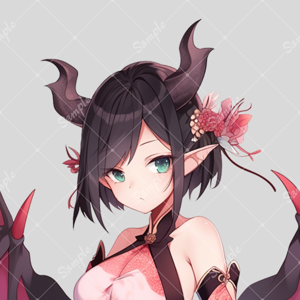 全身立ち絵素材87 ドラゴン 女の子