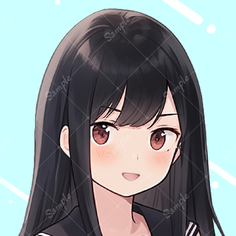 【IRIAM対応 立ち絵素材1】セーラー服 女子高生