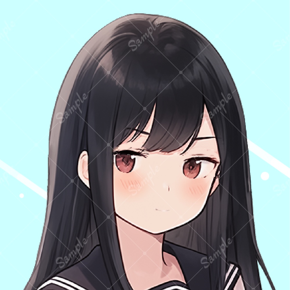 【IRIAM対応 立ち絵素材1】セーラー服 女子高生