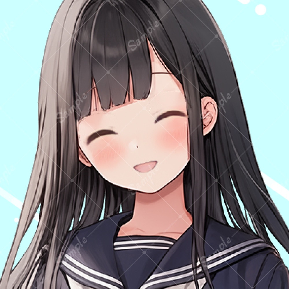 【IRIAM対応 立ち絵素材2】セーラー服 女子高生