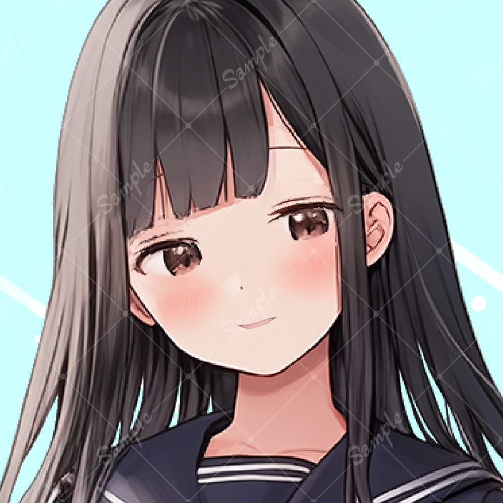 【IRIAM対応 立ち絵素材2】セーラー服 女子高生