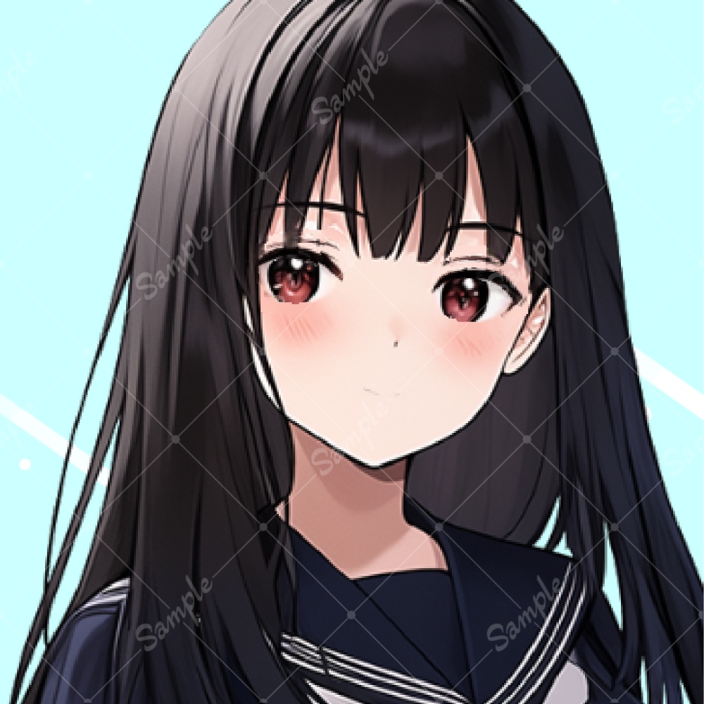 【IRIAM対応 立ち絵素材3】セーラー服 女子高生