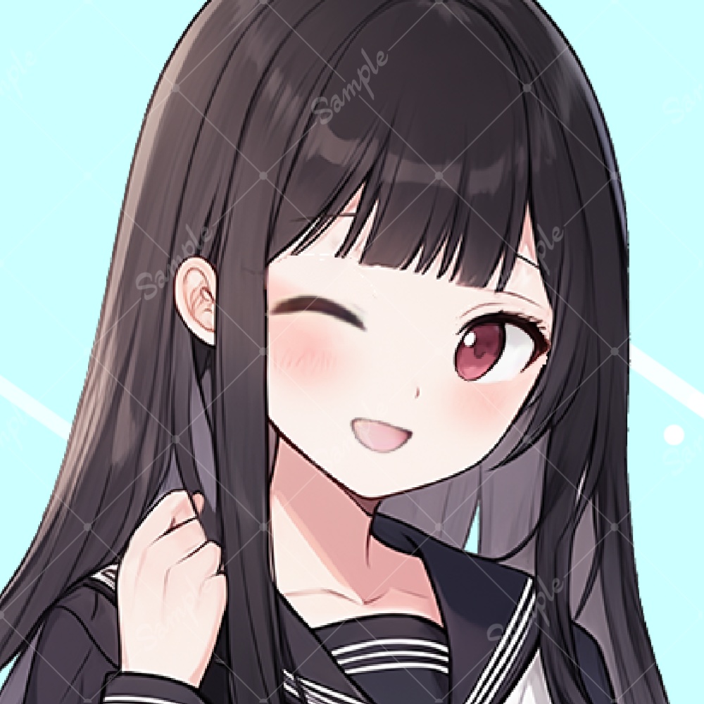 【IRIAM対応 立ち絵素材4】セーラー服 女子高生