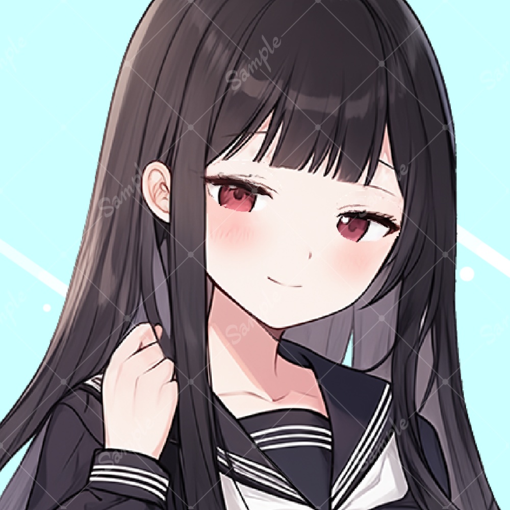 【IRIAM対応 立ち絵素材4】セーラー服 女子高生