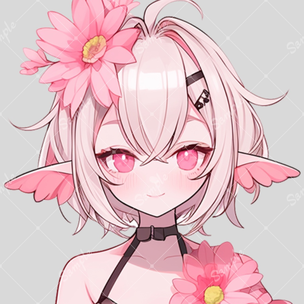 全身立ち絵素材101 個性的な女の子 フラミンゴ