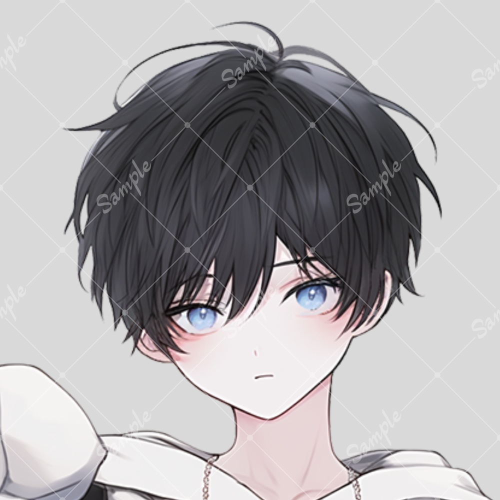 全身立ち絵素材107 パーカー男子