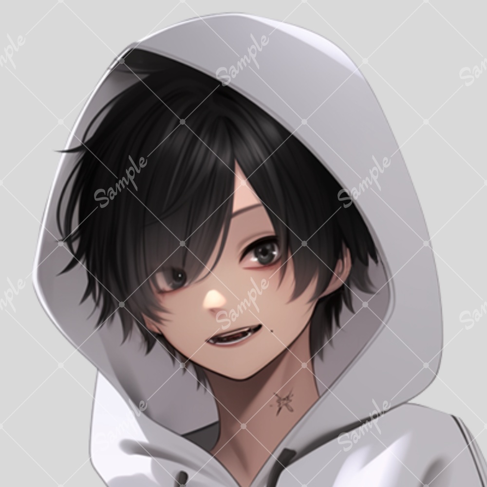 全身立ち絵素材109 パーカー男子