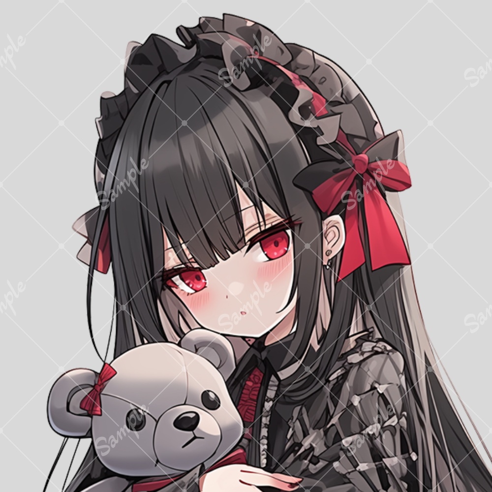 全身立ち絵素材113 ゴシックドレス 女の子