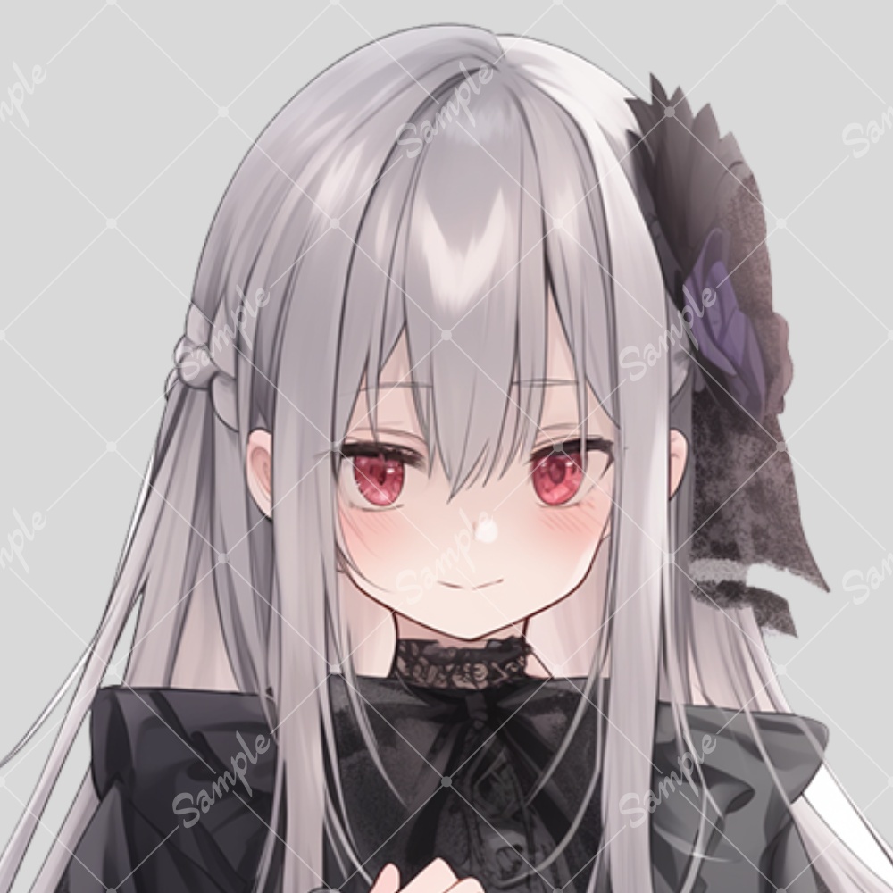 全身立ち絵素材115 ゴシックドレス 女の子