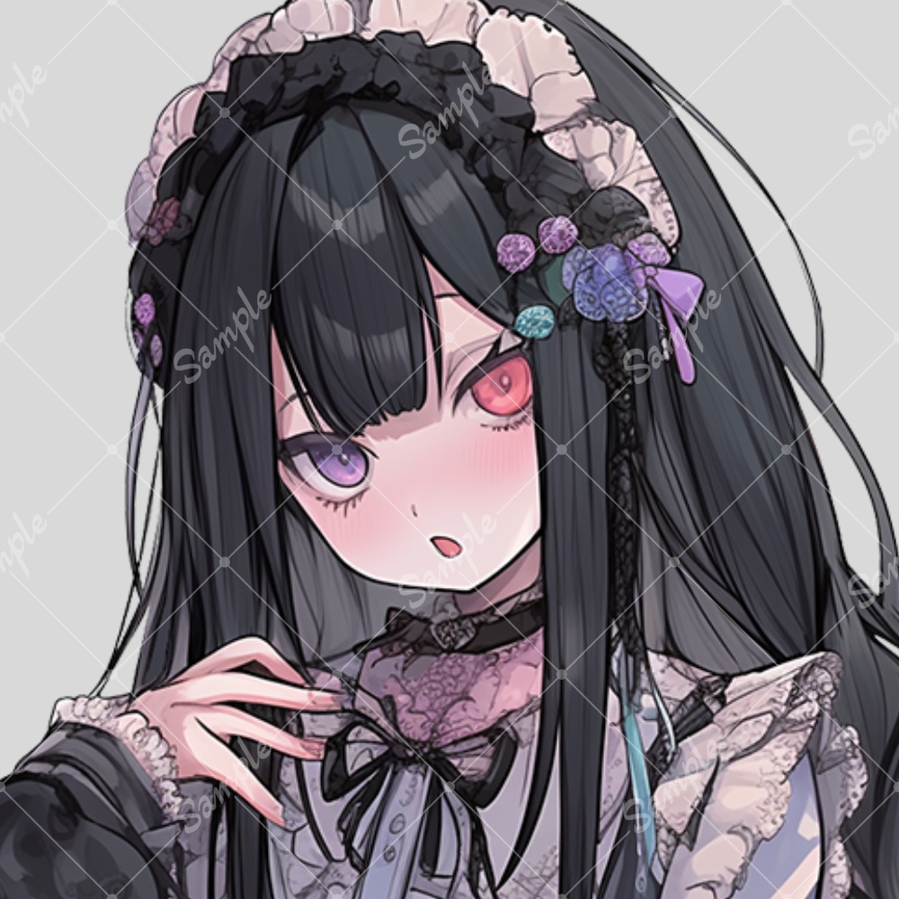 全身立ち絵素材117 ゴシックドレス 女の子