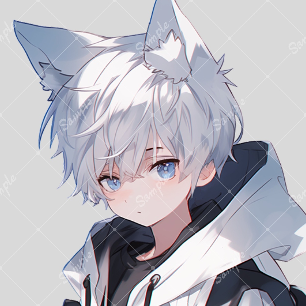 全身立ち絵素材123 狼耳の男の子