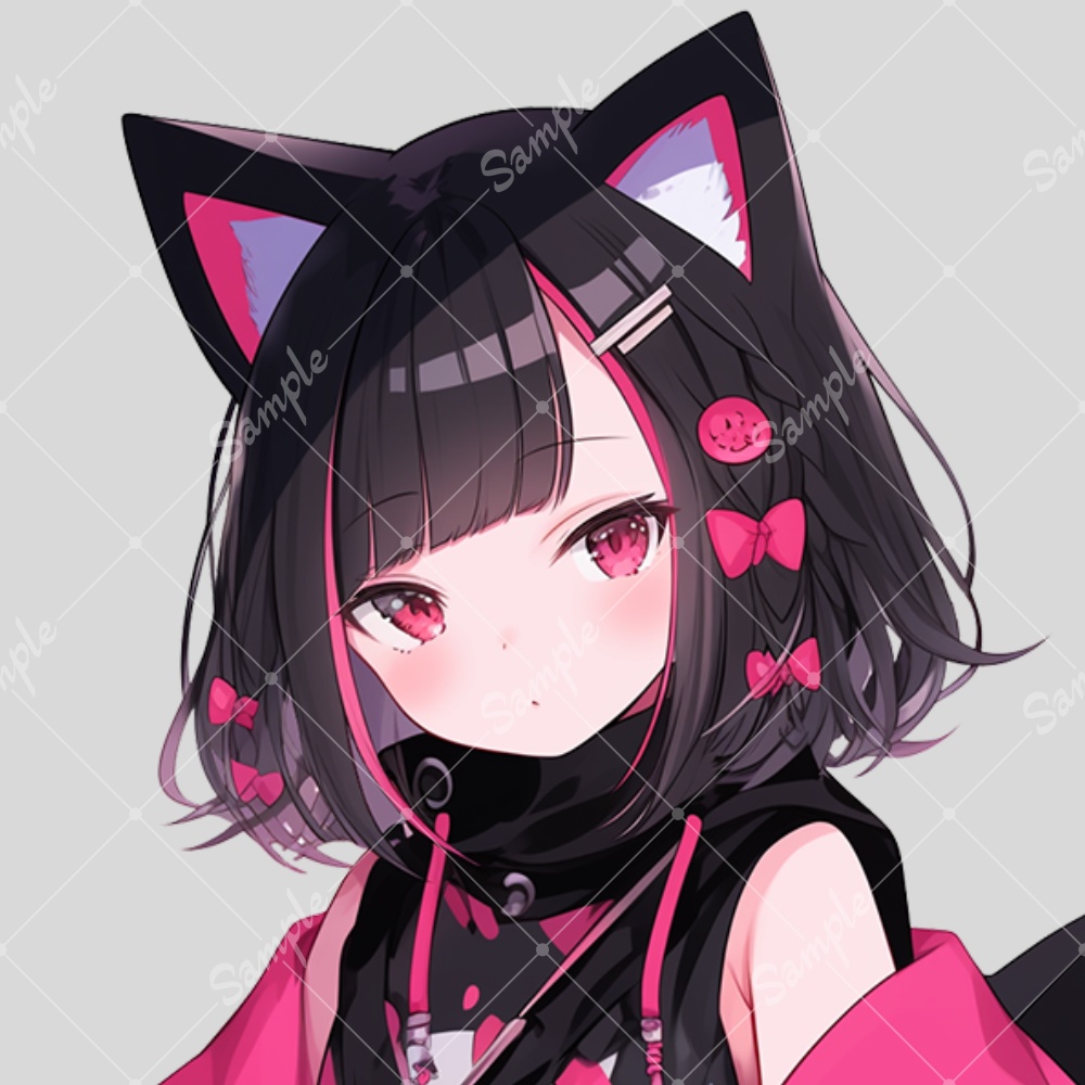 全身立ち絵素材131 猫耳 女の子