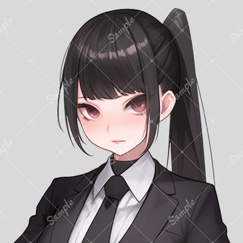 全身立ち絵素材137 スーツ 女の子
