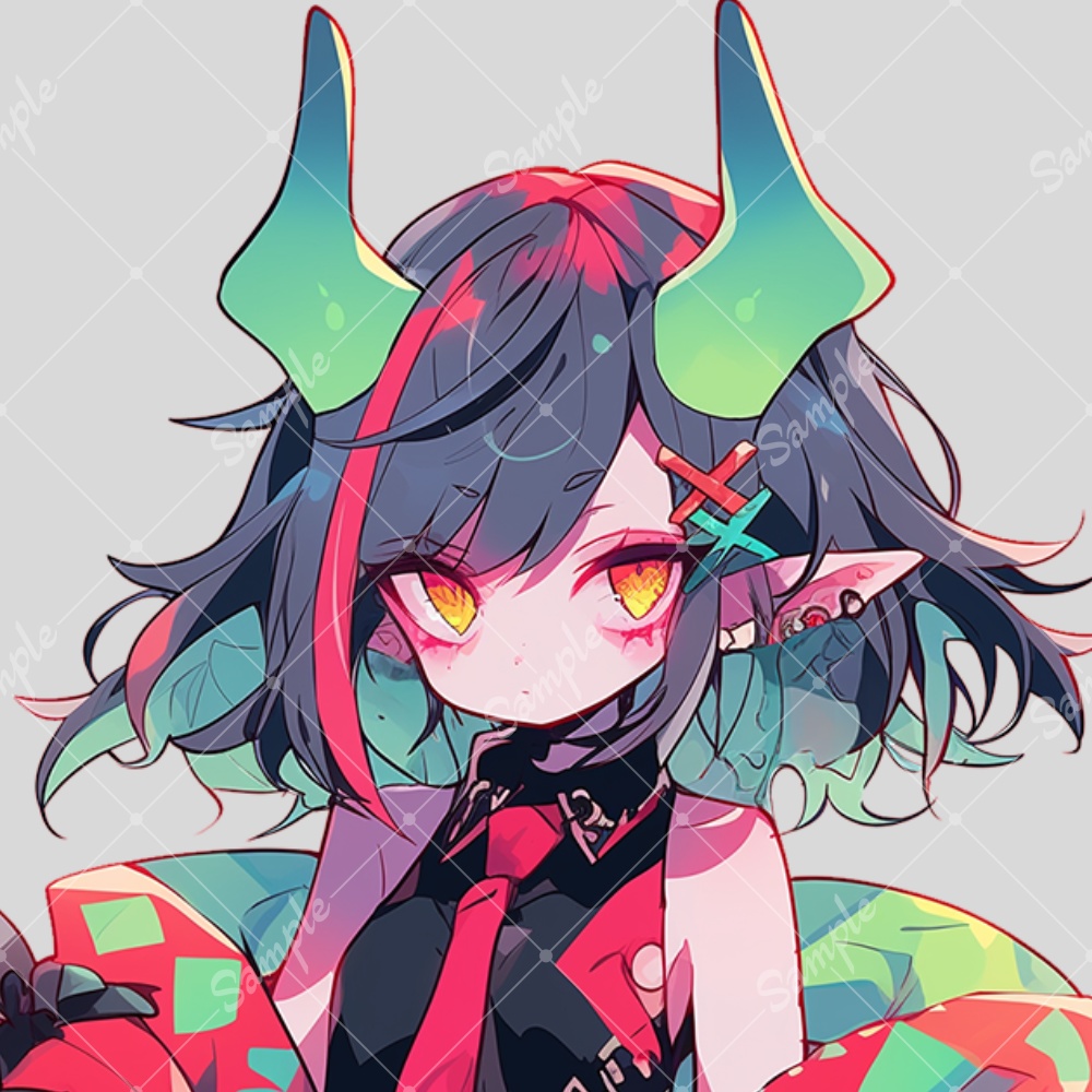 全身立ち絵素材140 鬼 女の子 - tachie - BOOTH