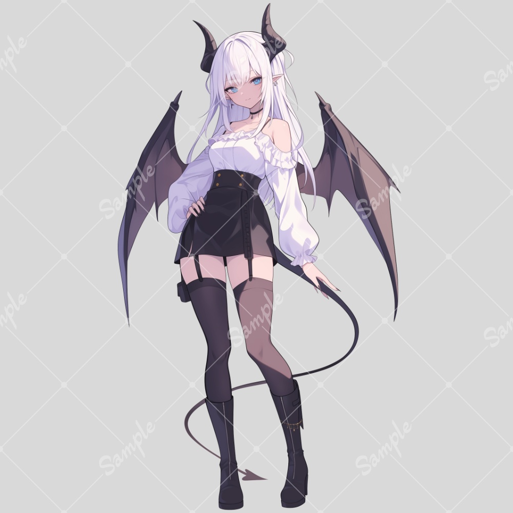 全身立ち絵素材142 デビル 女の子