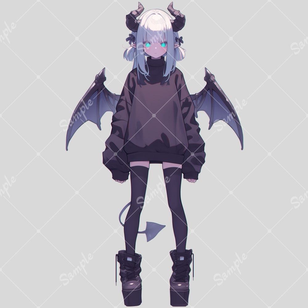 全身立ち絵素材143 デビル 女の子