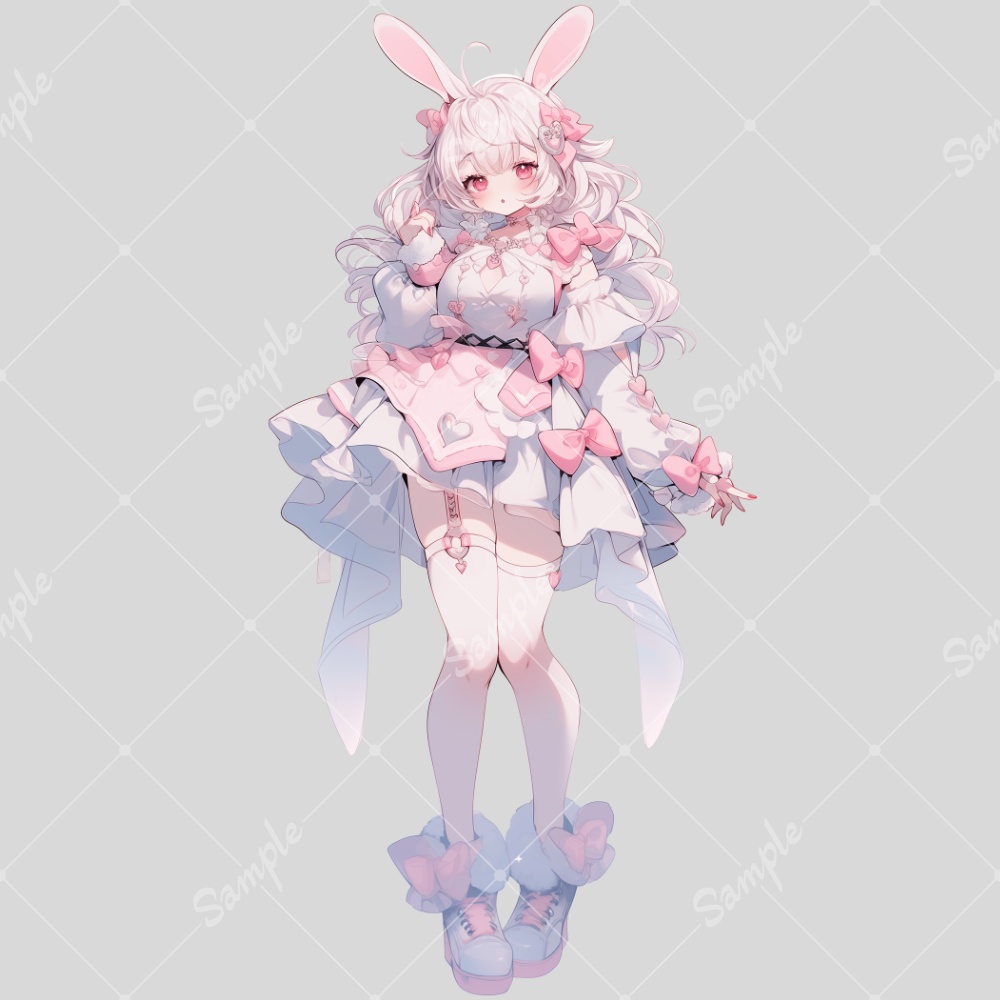 全身立ち絵素材145 うさぎ 女の子