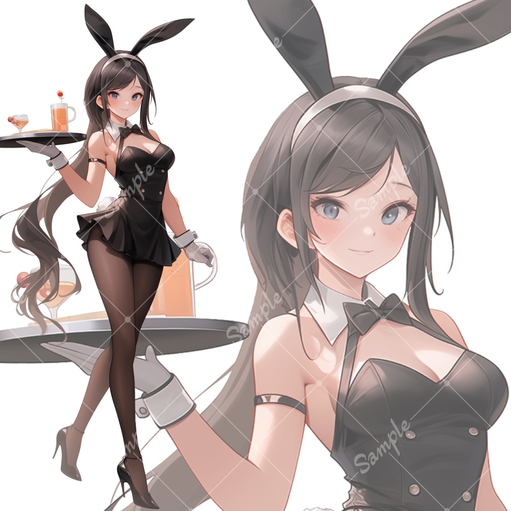 全身立ち絵素材148 バニーガール うさぎ 女の子
