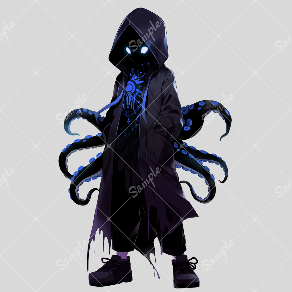 全身立ち絵素材149 クトゥルフな男の子 8色セット