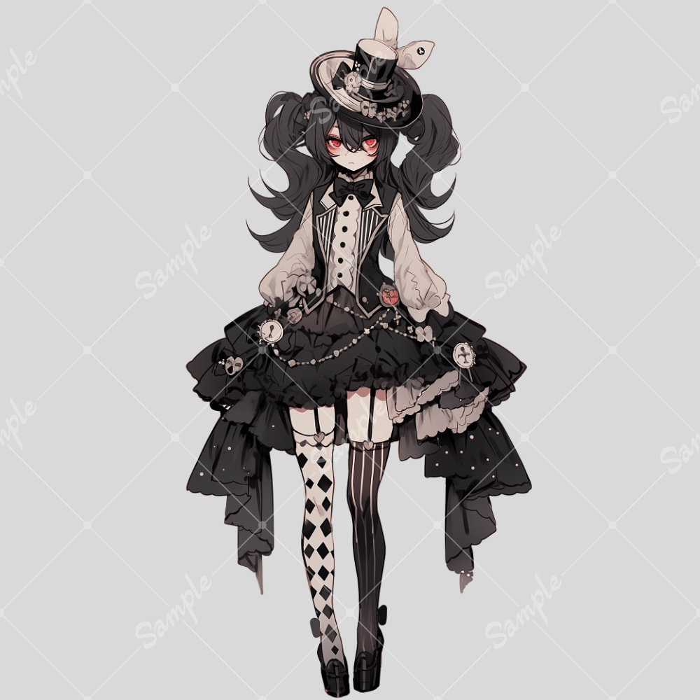 全身立ち絵素材150 マジシャンの女の子