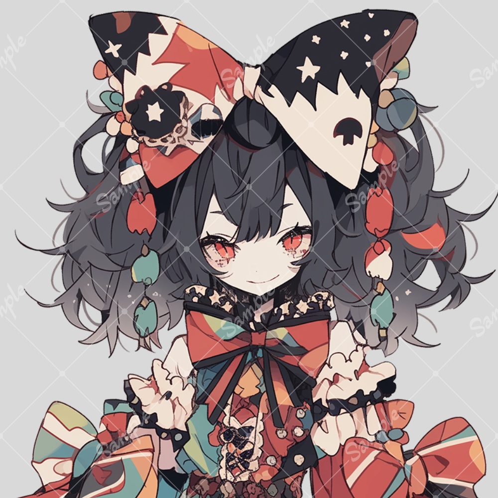 全身立ち絵素材154 道化師の女の子