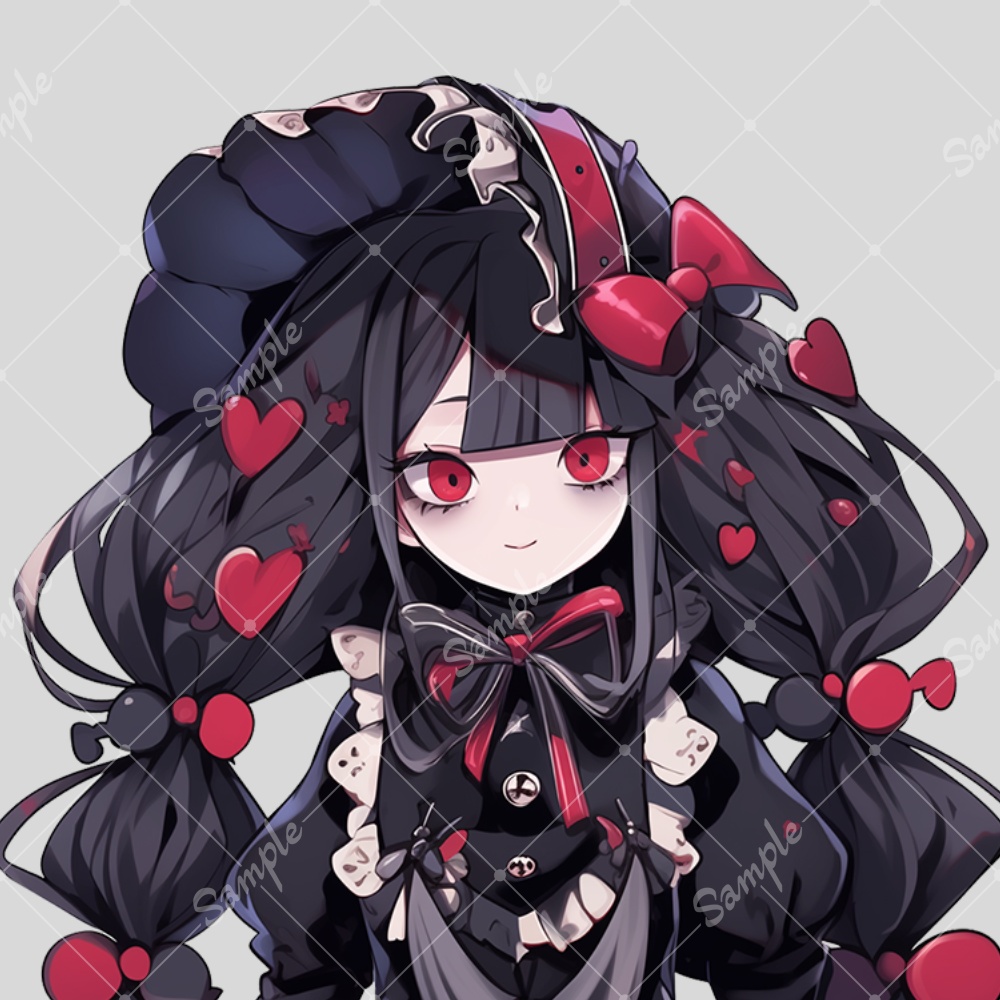 全身立ち絵素材157 ゴシックドレス 女の子