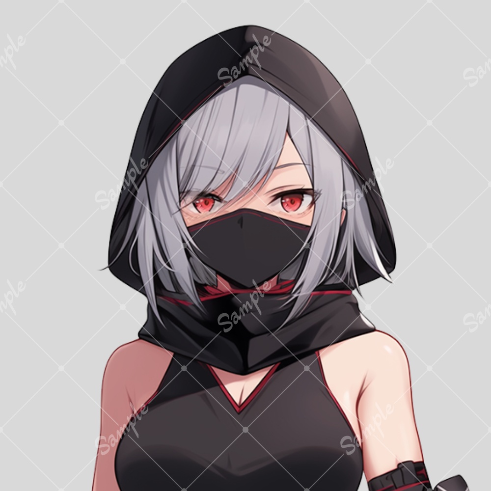 全身立ち絵素材161 忍者 くノ一 女の子