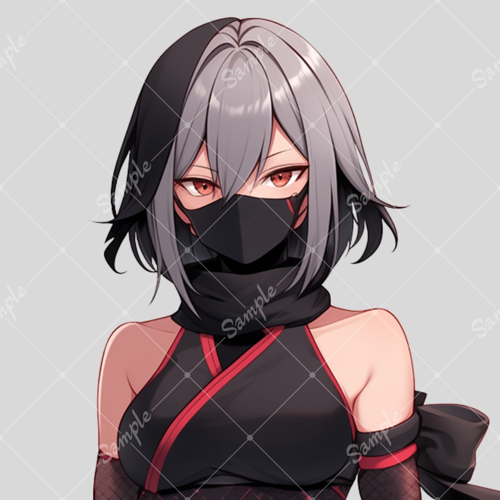 全身立ち絵素材163 忍者 くノ一 女の子