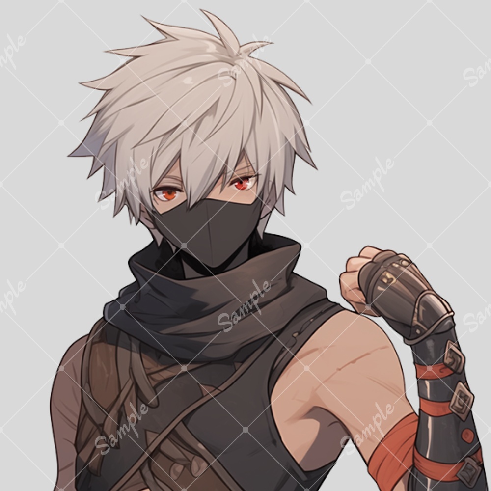 全身立ち絵素材165 忍者 男の子