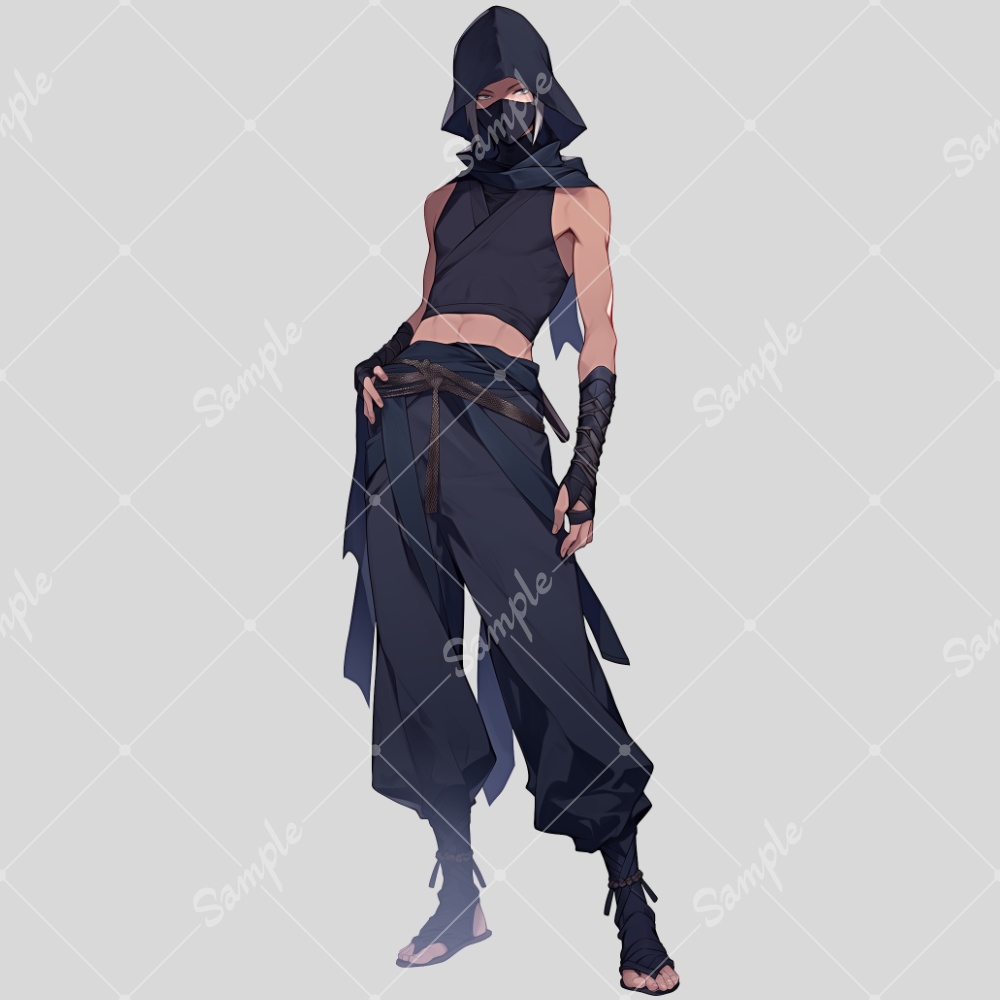 全身立ち絵素材167 忍者 男の子