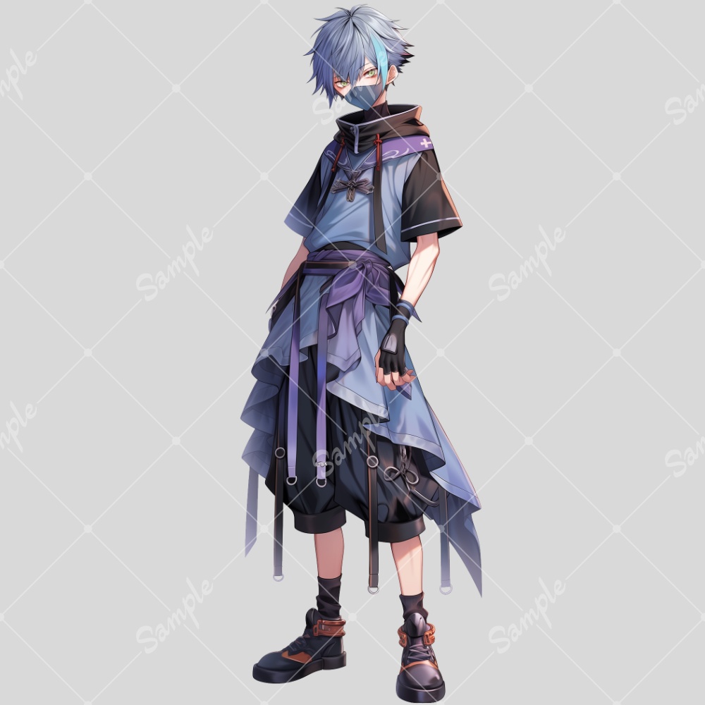 全身立ち絵素材168 忍者 男の子