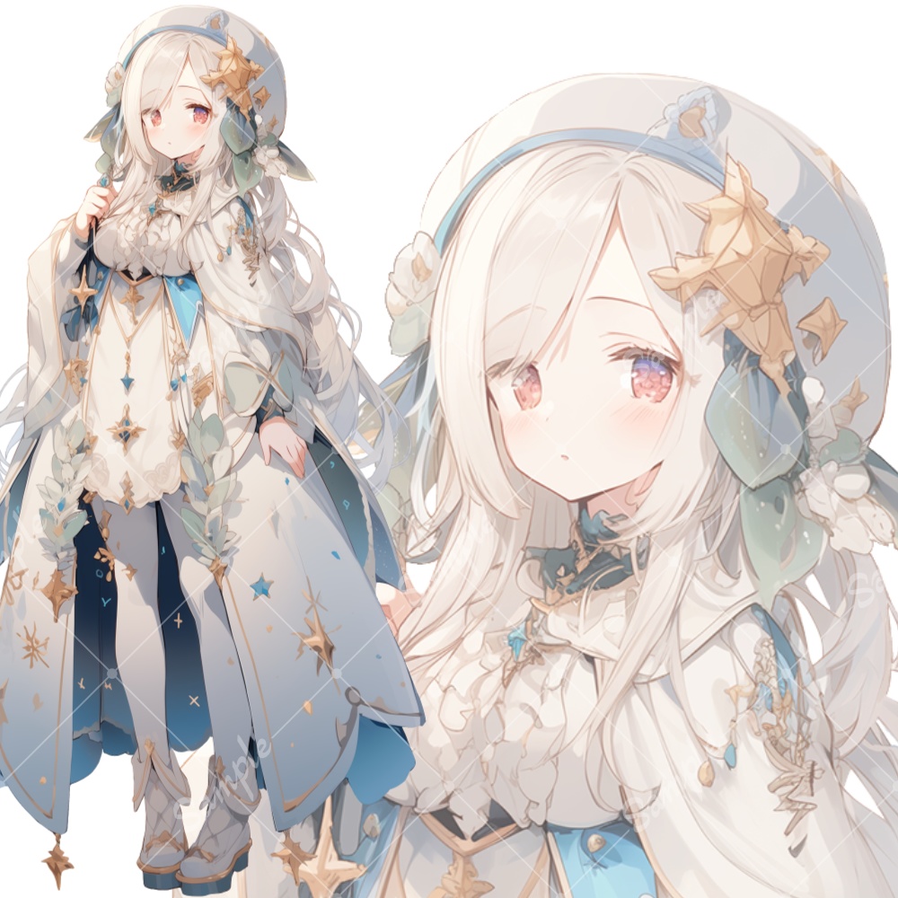 全身立ち絵素材170 魔法使い 女の子
