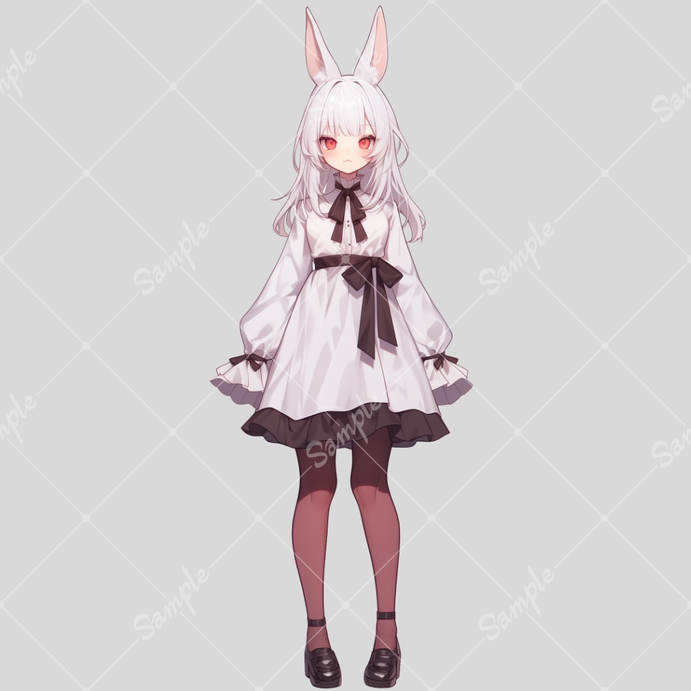 全身立ち絵素材175 うさぎ 女の子