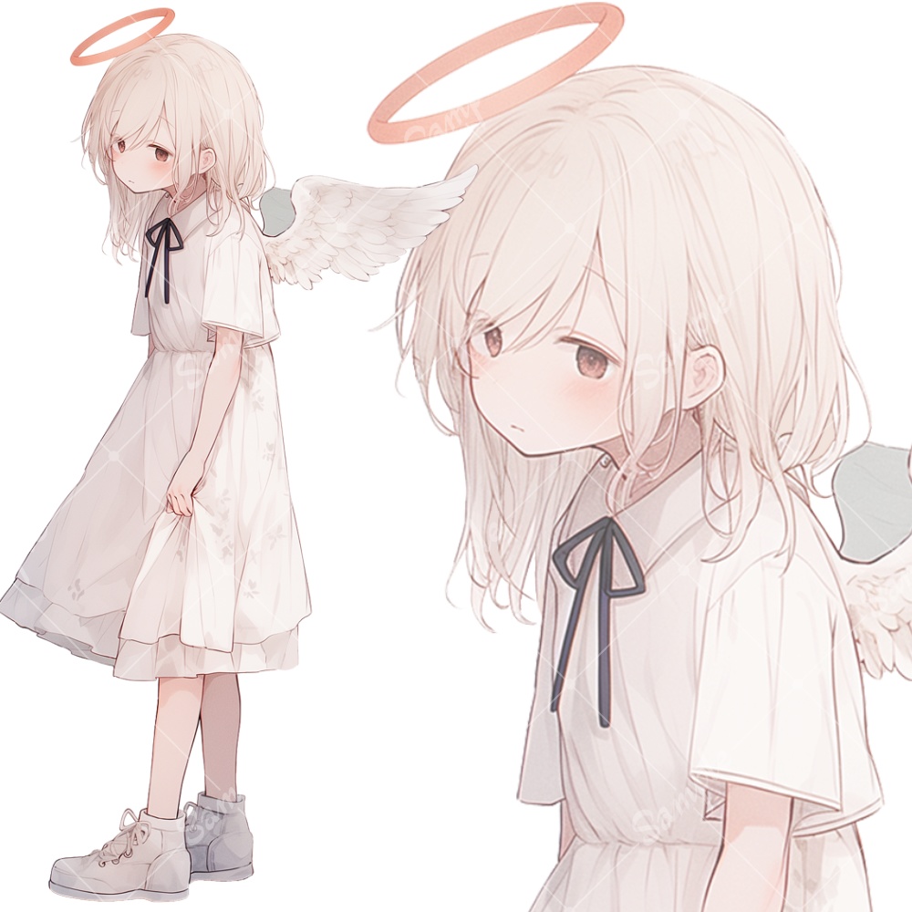 全身立ち絵素材178 天使 女の子