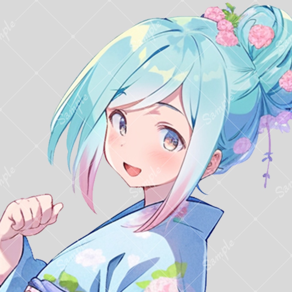 全身立ち絵素材183 浴衣 女の子