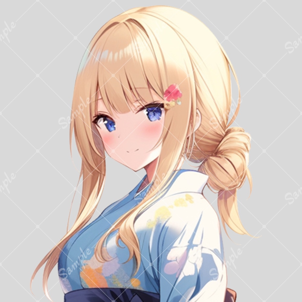 全身立ち絵素材184 浴衣 女の子