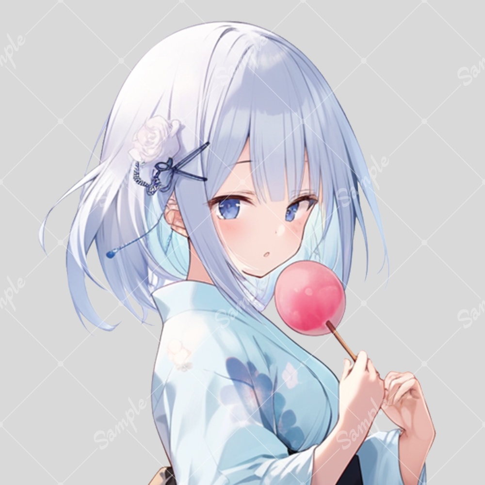 全身立ち絵素材185 浴衣 女の子