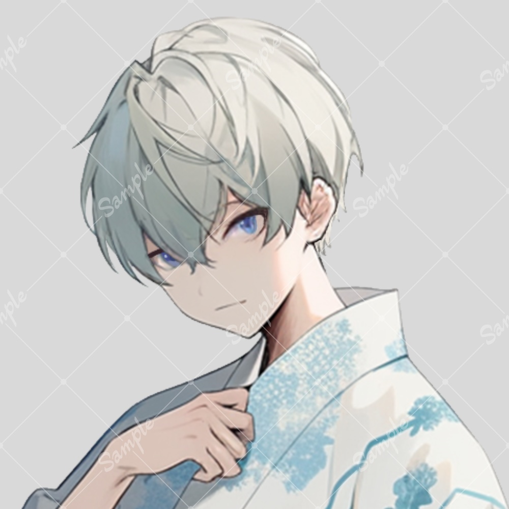 全身立ち絵素材187 浴衣 男の子