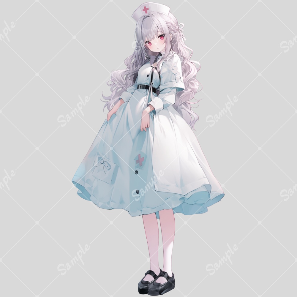 全身立ち絵素材195 ナース 女の子